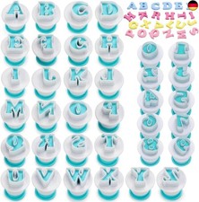 36 Stück Buchstaben Ausstecher für Fondant, Großbuchstaben und Zahlen Fondant Au