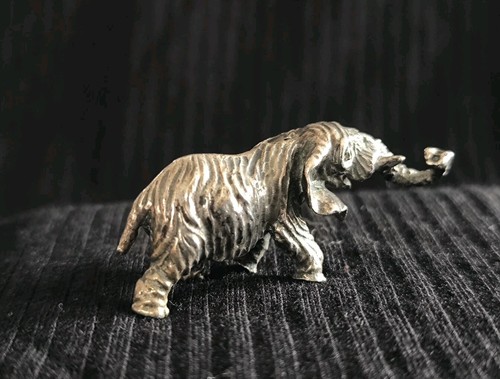 Silberminiatur elefant 800er - silberminiatur,