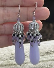 Ohrringe Chalzedon Amethyst