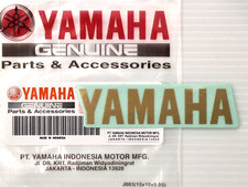 ORIGINAL Yamaha Aufkleber-Sticker-8cm GOLD-Logo-Emblem-80mm-Schriftzug-FENDER