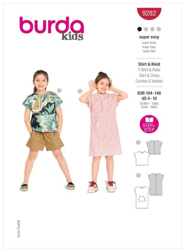 Burda kinder 9282 - hemd, &