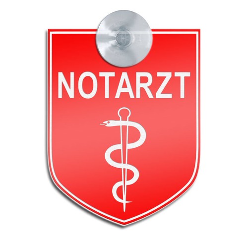Notarzt graviertes schild - notarzt,,