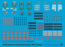 Peddinghaus-Decals 1/48 0804 Deutsche und amerkianische Luftwaffe Abschußmarkier
