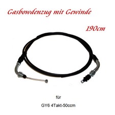 Gas Bowdenzug 190cm m. Gewinde