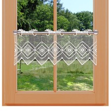 Spitzengardine Julia aus traditioneller Plauener Spitze Panneaux Stangendurchzug