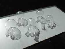 5 Stck Rundkolben groß, Duran Glas, Normschliff, Laborglas Konvolut