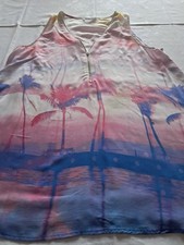 Promod- Bluse- Bunt-Ärmellos-