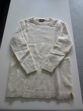 Zara Knit Damen Pullover, Rundhals, Gr. L, Farbe: wollweiß