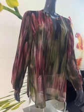 Bluse Schlupfbluse VIVENTY Bernd Berger Gr. 40 Neu Bordo Grün