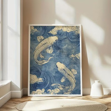Leinwanddruck  Japan Koi