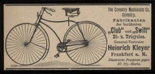 Alte Werbung Reklame 1890