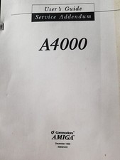 Commodore Amiga 4000 Service Addendum Incl. Schaltplam