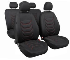 Autobezug Sitzbezüge Comfort für Fiat Grande Punto Komplet Set Universal Schwarz