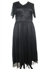 Sheego Damen Kleid Schwarz