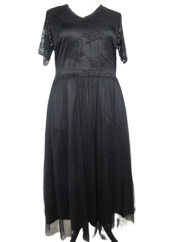 Sheego damen kleid schwarz - kleid,