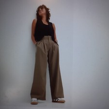 Anzug Damen 2tlg, Blazer/Hose Bonprix, Gr. 38, oversize, oliv, Ausverkauft, NEU!