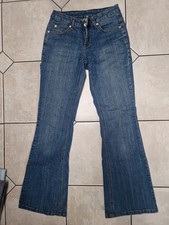 VINTAGE: ORIGINAL Heidi Klum Damen JEANS Größe 34 blau ausgestelltes Bein