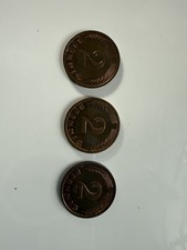 3 x 2 Pfennig Kupfermünze