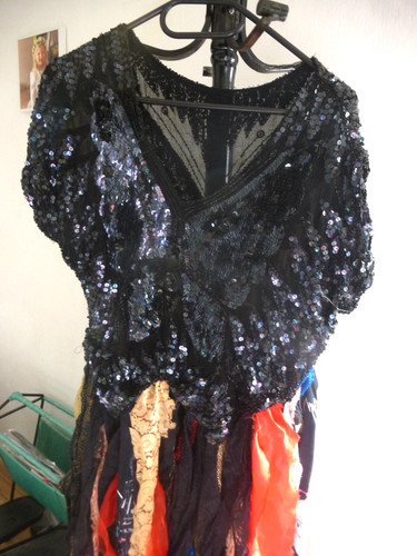Kleid mit stoffresten - kleid, fasching