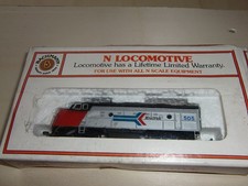 us lokomotiven spur n amtrak ohne kupplung ( hinten )