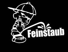 Aufkleber Piss Männchen Piss Auto Diesel Dirty Sticker Tuning Feinstaub JDM Weiß