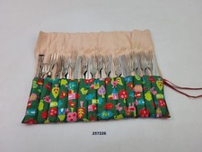 Besteck AWS Wellner Perlenstab 11 Pers. Aufschnittgabeln Sardinenheber #257226