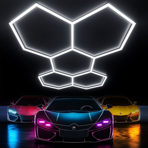 Hexagon led lampe - lampe, werkstatt