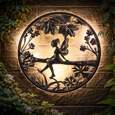 Sanctuary LED Solar Wanddeko