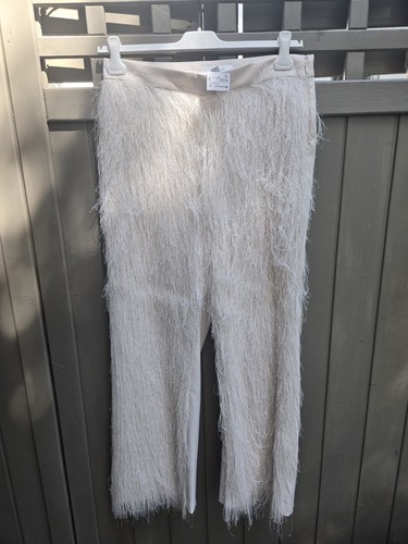 Fransen hose cremeweiß 42 - h&m,