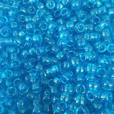 100 Türkis Transparent Perlen