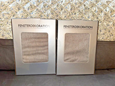 ❤️ NEU  2 mal Vorhang Vorhänge 175 cm lang und 135 cm breit Leinenoptik ❤️