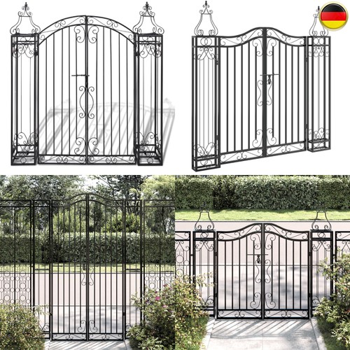 Gartentor schwarz zauntor - schwarz,