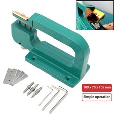 Ledermaschine Lederspalter Werkzeug 4 Klingen Skiver Craft Kantenschälmaschinen