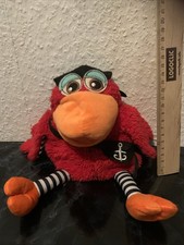 Handpuppe Piraten Papagei von Kinder ca. 23 cm mit Füßen guter gebr. Zustand