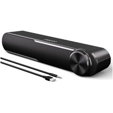 PC Lautsprecher Lautsprecherboxen Soundbar USB 3.5mm Stereo Lautstärkeregler