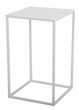 HowHomely Pflanzenständer 40cm weiß Blumenständer Blumenhocker modern loft Stand