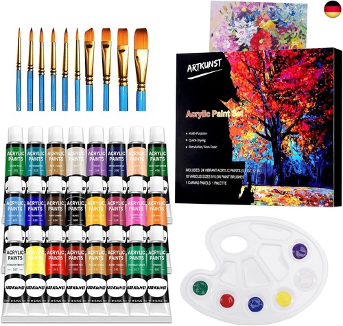 Teiliges acrylfarben set - 36-teiliges, acrylfarben-set