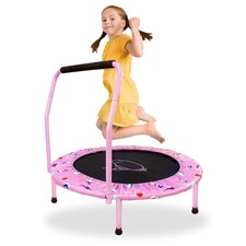 Kinder Trampolin Ø 96 cm Indoor/Outdoor Mini kindertrampolin mit verstellbare...