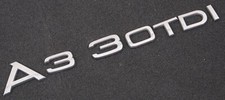 ? Audi A3 30TDI  Orginal Schriftzug Chrom Emblem Aufkleber