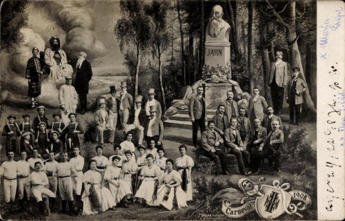 Karneval 1908 - ak,