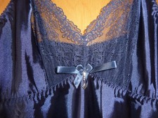Damen Negligee -nachtblau-Gr. 40