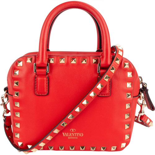 Valentino red leather rockstud - valentino,