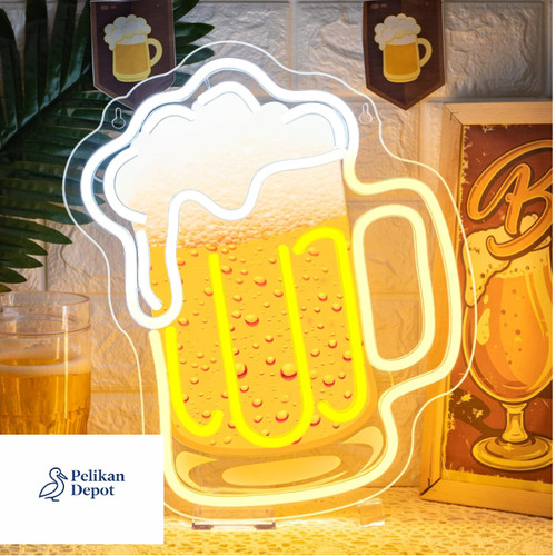 Neon bier schild dimmbar led - bier,
