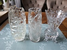 Drei alte Glasvasen Ca 20cm