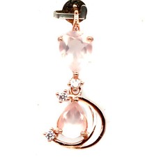 925 Sterlingsilber Rose Quarz