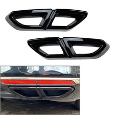 Schwarz Auspuffblende Auspuff Abdeckung Für VW Passat B8 2016-2019