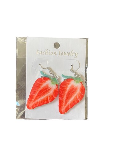 Ohrringe neu erdbeeren - ohrringe,