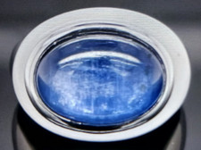 Herrlicher 925er Silberring mit  blauen Kyanit und weißem Achat Gr. 54 (17)  neu