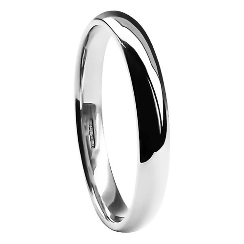3mm 18kt weißgold hochzeit - 18kt,