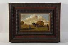 Q25D22- Gemälde Bei der Heuernte signiert Lückel (?)